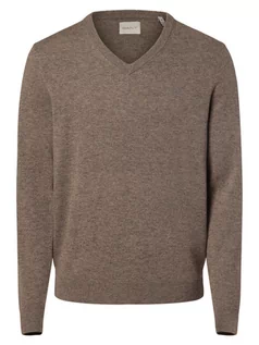 Swetry męskie - Gant - Sweter męski, szary|brązowy - grafika 1