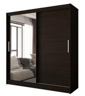 Szafy - Brązowa nowoczesna duża szafa z lustrem L6-R12 - miniaturka - grafika 1