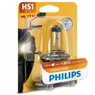 Akcesoria motocyklowe - Philips Żarówka motocyklowa Philips Vision Moto HS1 12V 35/35W (+30% więcej światła) 12636BW - miniaturka - grafika 1