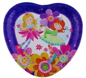 Naczynia i sztućce jednorazowe - GoDan Talerzyki papierowe, Kwiatowe wróżki, 6 sztuk - miniaturka - grafika 1