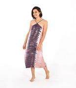 Sukienki - Hurley Sukienka damska w Dipped Midi Dress szary szary XS 3HCZ8461 - miniaturka - grafika 1