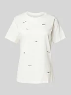 Koszulki i topy damskie - T-shirt z wyhaftowanymi detalami model ‘CAMINO’ - miniaturka - grafika 1