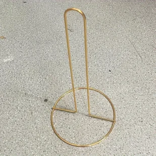 TEMU Elegancki Złoty Metalowy Uchwyt na Chusteczki - Samodzielny, Samoprzylepny, Kreatywny Design do Dekoracji Stołu w Kuchni i Jadalni, Idealny do - Inne - miniaturka - grafika 1