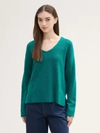 Swetry męskie - Pulower damski Tom Tailor 1043316 S Zielony (4067672994255) - miniaturka - grafika 1