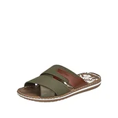 Klapki i japonki męskie - Rieker Męskie klapki 21066, zielony - zielony - 45 EU - miniaturka - grafika 1