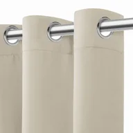Zasłony - Jasno- Beżowa Zasłona Zaciemniająca Blackout 140x250 HOLD - miniaturka - grafika 1