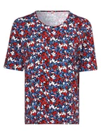 Koszulki i topy damskie - RABE - T-shirt damski, niebieski|czerwony|wielokolorowy - miniaturka - grafika 1