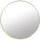 Lustra - Okrągłe lustro do łazienki/przedpokoju/gardebroby 60cm Złota Rama - miniaturka - grafika 1