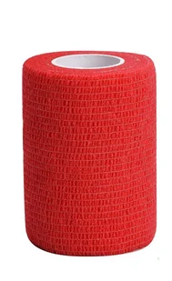 Nobaheban, Bandaż kohezyjny, Czerwony, 4,5 m x 10 cm, 10 szt. - Apteczki i materiały opatrunkowe - miniaturka - grafika 1