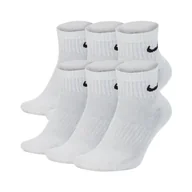 Skarpetki damskie - Skarpety Nike Everyday Cushion Ankle 6Pak SX7669 (kolor Biały, rozmiar XL ( 46 - 50 )) - miniaturka - grafika 1