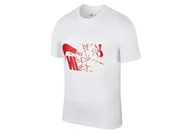 Koszulki męskie - Nike Air Jordan Futura Wings Tee White - miniaturka - grafika 1