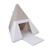Namioty i tipi dla dzieci - Małpiszon, namiot tipi 3w1 - biało-beżowy - miniaturka - grafika 1