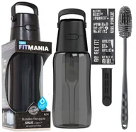 Butelki filtrujące - Butelka Dafi Solid FitMania 0,5l czarna + szczoteczka do czyszczenia - miniaturka - grafika 1