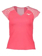 Koszulki sportowe damskie - Mizuno Koszulka funkcyjna w kolorze różowym - miniaturka - grafika 1