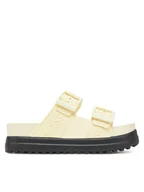 Klapki i japonki damskie - Melissa Klapki Melissa Cozy M Lover Platform Ad M 35977 Beżowy - miniaturka - grafika 1