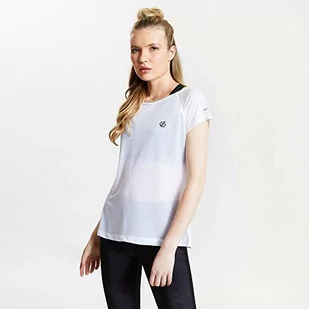Dare 2b Damska koszulka Defy Lightweight Wicking Short Sleeve T Shirt, White, 8 - Bust 32" (81 cm) - Koszulki i topy damskie - miniaturka - grafika 1