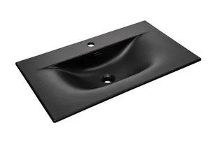 Umywalka meblowa Comad Sky 80x46 cm prostokątna czarny mat - Umywalki - miniaturka - grafika 1