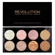 Pozostałe akcesoria do makijażu - Makeup Revolution Blush Palette 8 Zestaw róży,bronzerów i rozświetlaczy Golden Sugar 13g Z oficjalnej polskiej dystrybucji - miniaturka - grafika 1