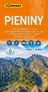 Pieniny - mapa laminowana 1:25 000 - książka - Przewodniki - miniaturka - grafika 1