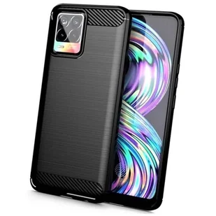 OEM Futerał Carbon Do Realme 8i Czarny - Etui i futerały do telefonów - miniaturka - grafika 1
