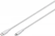 Kable USB - DIGITUS Kabel przyłączeniowy USB 2.0 typ C -Lightning silikonowy 2m w - miniaturka - grafika 1