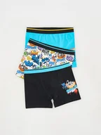 Skarpetki dla dzieci - Reserved - Bawełniane bokserki 3 pack - niebieski - miniaturka - grafika 1