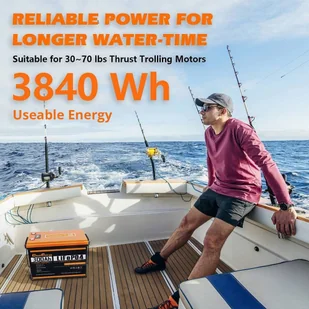 Akumulator zapasowy LiFePO4 Cloudenergy 12V 300Ah, 3840Wh energii, 6000 cyklów, wbudowany BMS 200A - Akumulatory ogólnego zastosowania - miniaturka - grafika 6