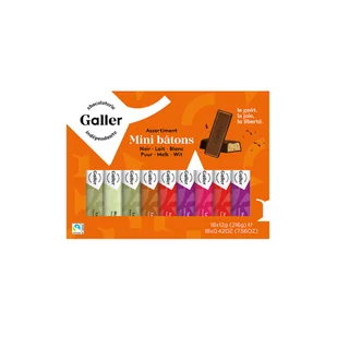Zestaw mini batoników Galler Mini Batons Assortment, 18 szt. - Kakao i czekolada - miniaturka - grafika 1