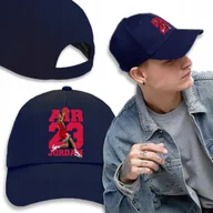 Czapki i chusty sportowe męskie - CZAPKA Granatowa Daszek Na Wiosnę AIR JORDAN 23 Wz - miniaturka - grafika 1