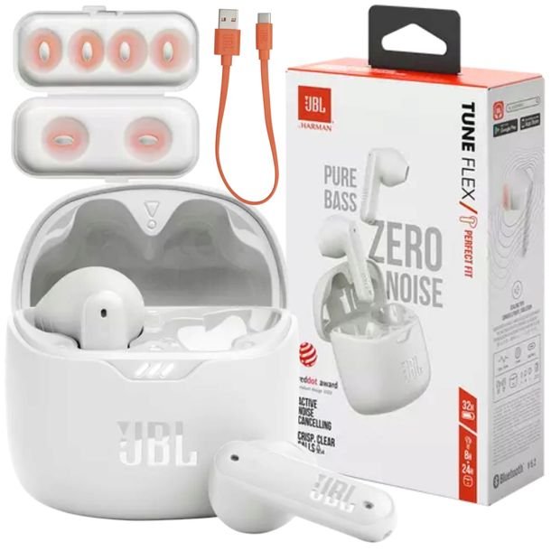Słuchawki JBL douszne aktywna redukcja szumów IPX4! Bluetooth BASS