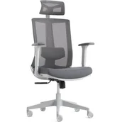 Fotele i krzesła biurowe - ErgoWork Fotel GAMVIS Szary - miniaturka - grafika 1