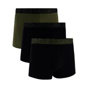 Majtki męskie - Bokserki męskie Under Armour Perf Cotton Solid 3in 3Pack Black 3XL - miniaturka - grafika 1