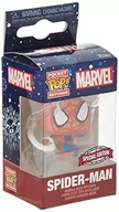 Figurki dla dzieci - Funko! Brelok POP z wyłączeniem Marvel Holiday Spider-Man - miniaturka - grafika 1