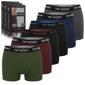 Majtki męskie - TOP SECRET Męskie Bawełniane Bokserki 6pak Rozmiar XL - miniaturka - grafika 1