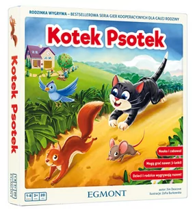 Egmont Kotek Psotek (Seria: Rodzinka Wygrywa) - Gry planszowe - miniaturka - grafika 1