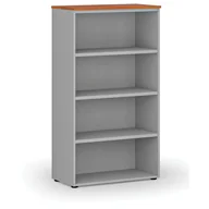 Regały biurowe - Regał biurowy PRIMO GRAY, 1434 x 800 x 420 mm, szary/wiśnia - miniaturka - grafika 1