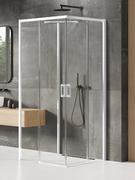 Kabiny prysznicowe - New Trendy Kabina Prysznicowa Prime 90X80 Prostokątna Przyścienna Biała Prawa K-1535 - miniaturka - grafika 1