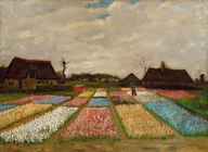 Plakaty - Flower Beds in Holland, Vincent van Gogh - plakat 84,1x59,4 cm - miniaturka - grafika 1