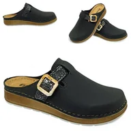 Klapki i japonki damskie - Klapki damskie Wygodne zakryte palce na platformie lekkie Inblu Czarne 36 - miniaturka - grafika 1