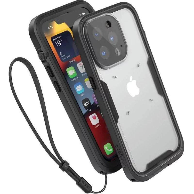 Catalyst Etui wodoszczelne Total Protection iPhone 13 Pro, czarno-półprzeźroczyste CATIPHO13BLKMP