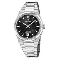 Zegarki damskie - Festina Swiss Made 20052/8 zegarek damski na bransolecie z czarną tarczą - miniaturka - grafika 1