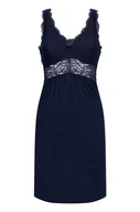 Bielizna nocna - Hunkemöller Sukienka na ramiączkach z koronką Nora Niebieski - miniaturka - grafika 1