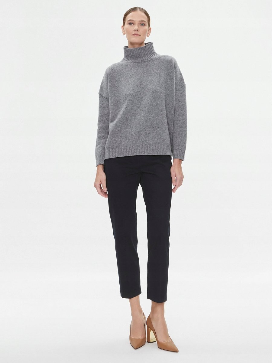 TOMMY HILFIGER SPODNIE ELEGANCKIE CYGARETKI CZARNE 34 7BA