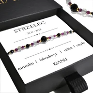 Bransoletki - Bransoletka KiANU - STRZELEC Znak Zodiaku Kamienie Prezent na Urodziny - miniaturka - grafika 1