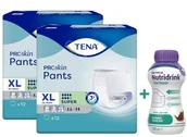Pieluchy dla dorosłych - SCA Tena 2 x Majtki chłonne Pants Proskin Super XL x 12 szt + Nutridrink Skin Repair o smaku czekoladowym 200 ml GRATIS ! - miniaturka - grafika 1