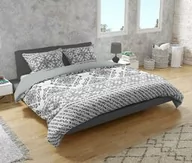Pościel - Faro Pościel bawełniana 160x200 Ornamenty biała czarna szara Fashion 23 - miniaturka - grafika 1