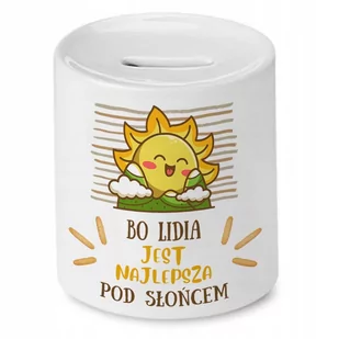 Skarbonka Dla Lidii na Urodziny Imieniny Prezent z Nadrukiem ze Zdjęciem - Skarbonki - miniaturka - grafika 1