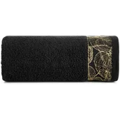 Ręczniki - Ręcznik 50 x 90 Kąpielowy Bawełna Agis 07 Czarny - miniaturka - grafika 1