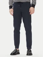 Spodnie męskie - Bugatti Chinosy 1950 76210C Granatowy Slim Fit - miniaturka - grafika 1