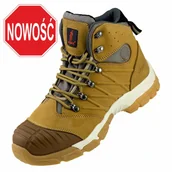 Obuwie robocze - URG-135 S3 - Trzewiki z wysokiej jakości skóry nubukowej bezpieczne z kompozytowym podnoskiem właściwości antyelektrostatyczne absorpcja energii w pięcie odporne na przebicie 44 - miniaturka - grafika 1